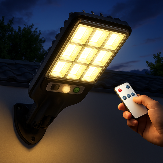 Lampe Solaire LED à Détection – Éclairage Extérieur Écologique avec Capteur de Mouvement